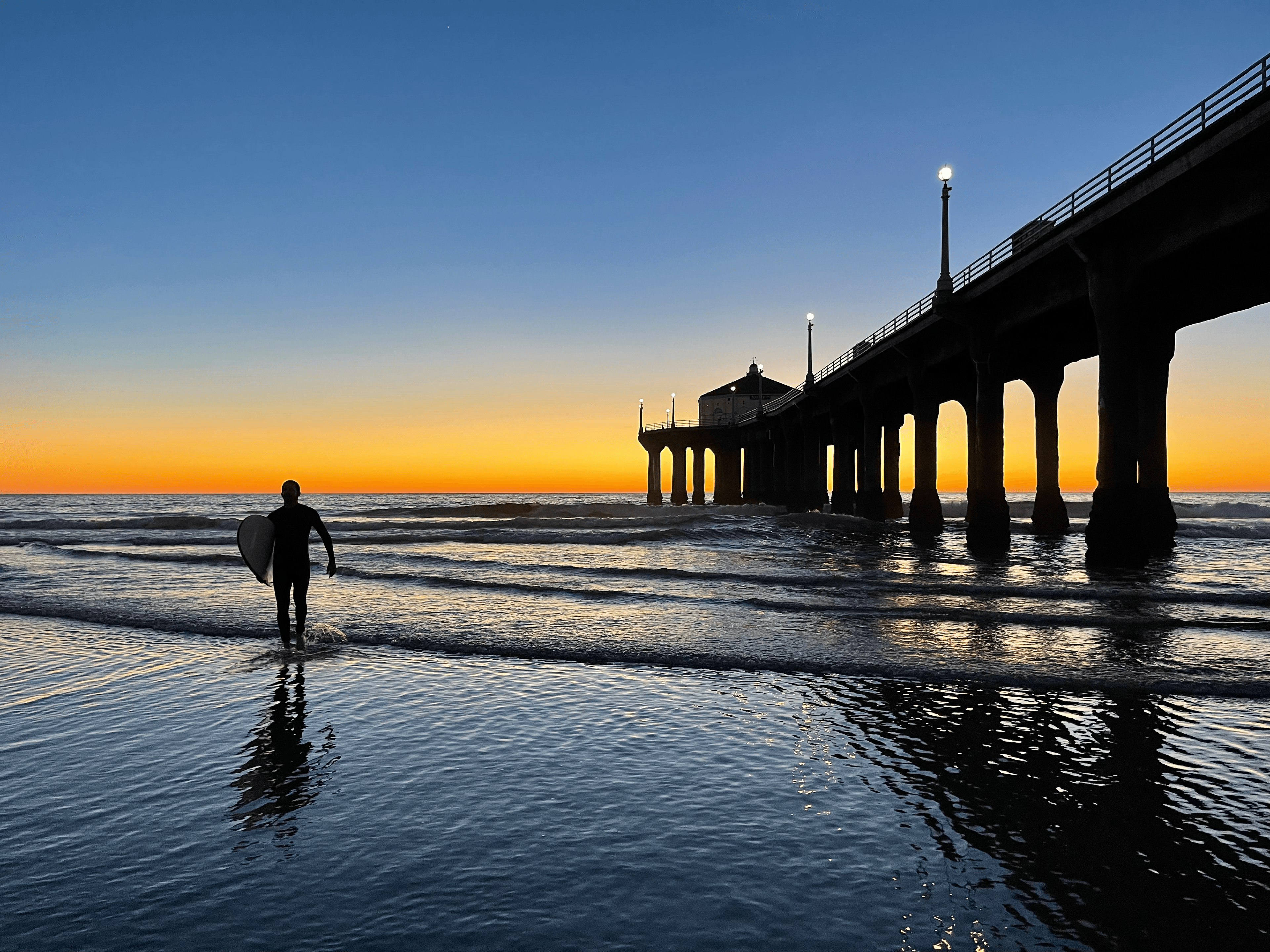 Surfing scene